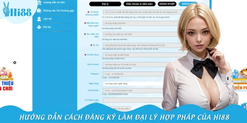 Quy trình đăng ký trở thành đại lý hợp pháp với nhà cái cá cược Hi88